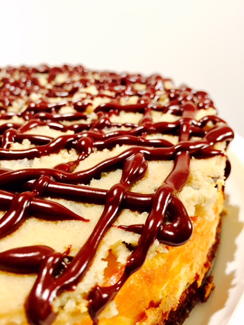 Brownie Cheesecake mit Cookie Dough_Anschnitt